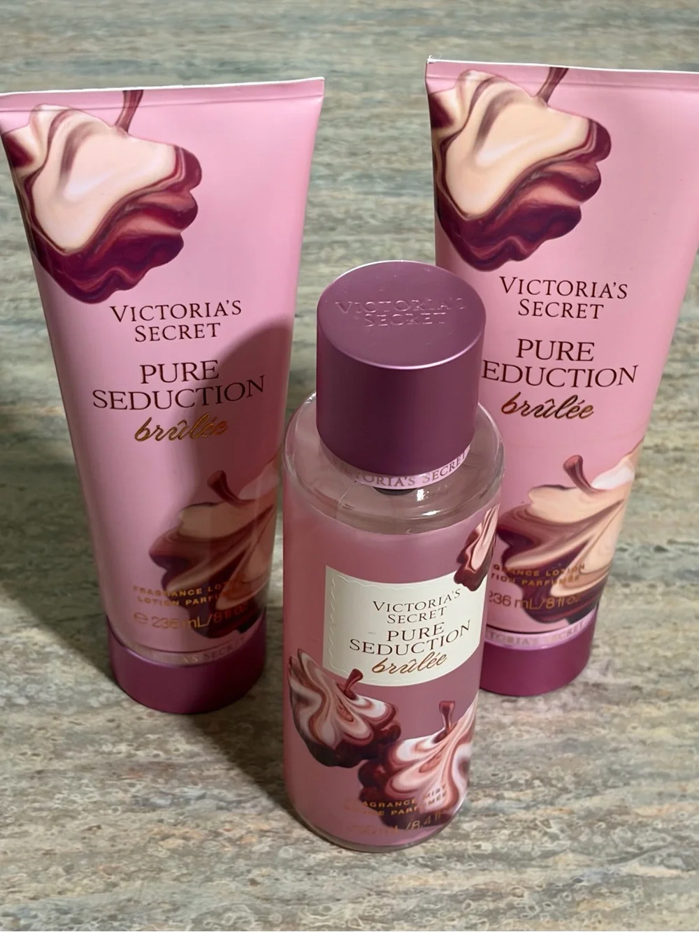 Victoria's Secret Pure Seduction Brûlée Fragrance Lotions & Mist Set